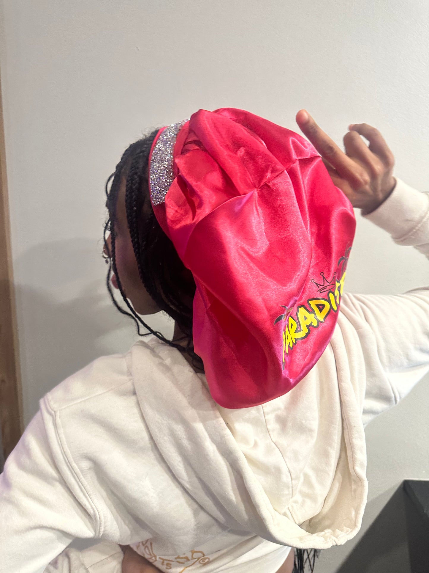 The Strawberry Shortcake Limited Edition Pink Satin Bonnet - LOW STOCK