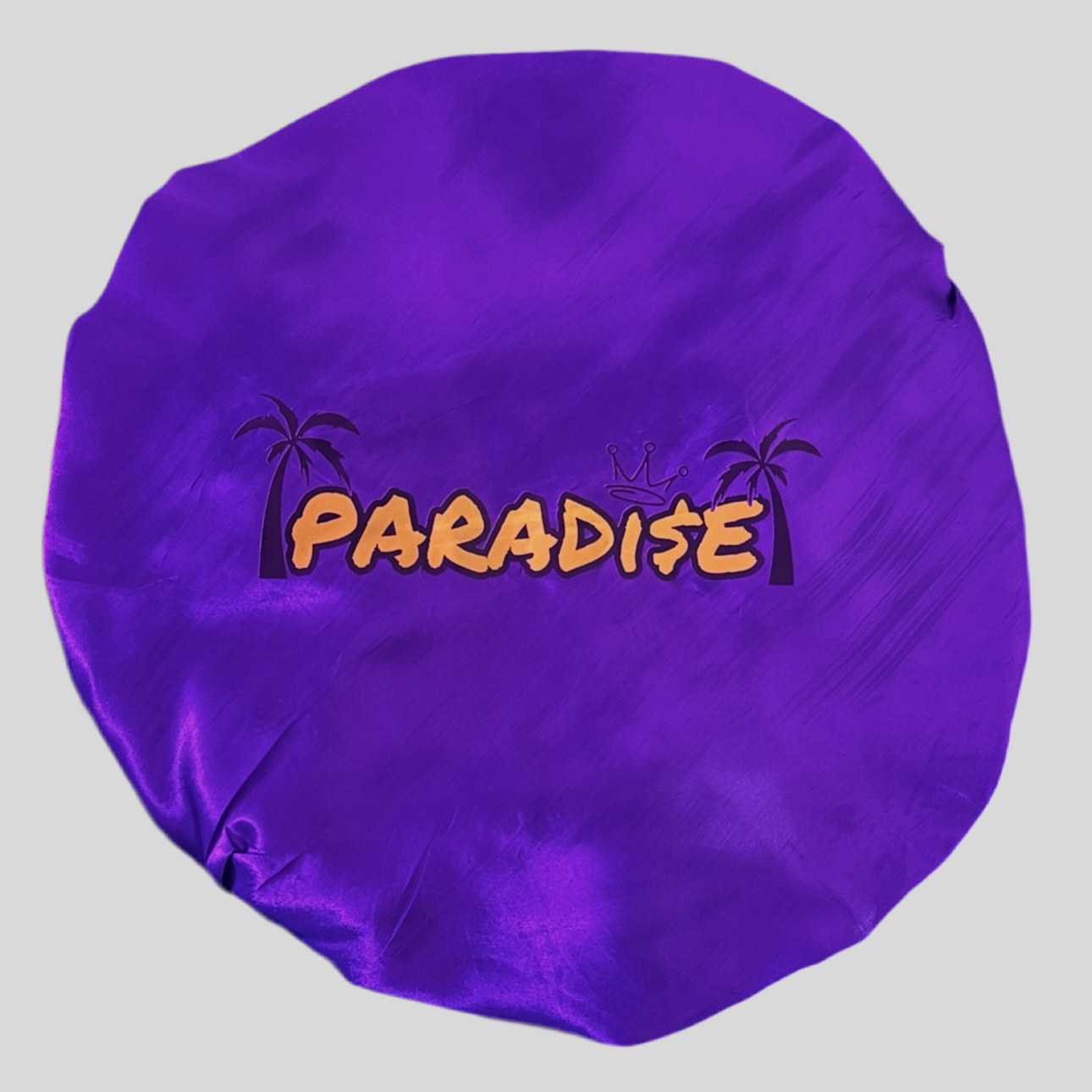 The Iconic Island Purple Satin Bonnet - LOW STOCK